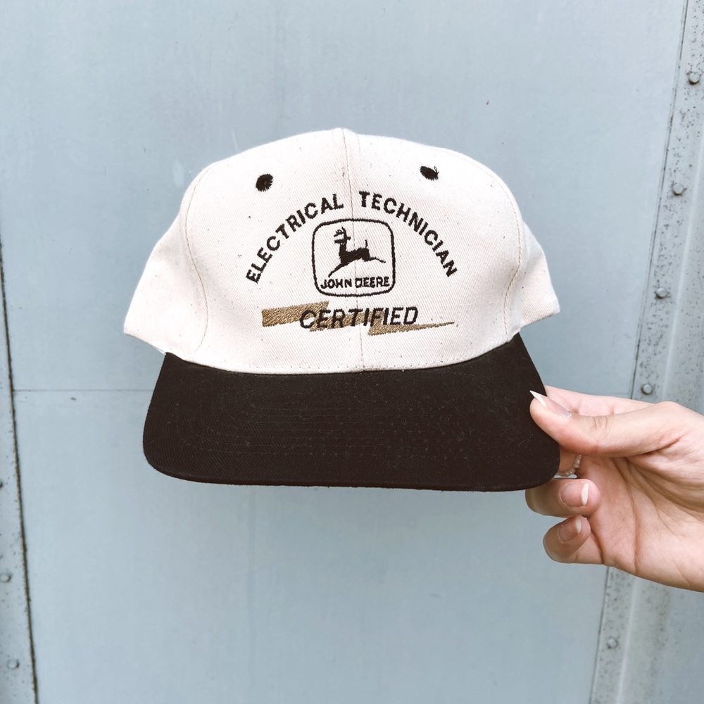 Vintage John Deere Certified Electrician Hat